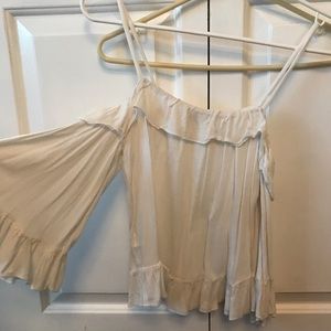 White off the shoulder top